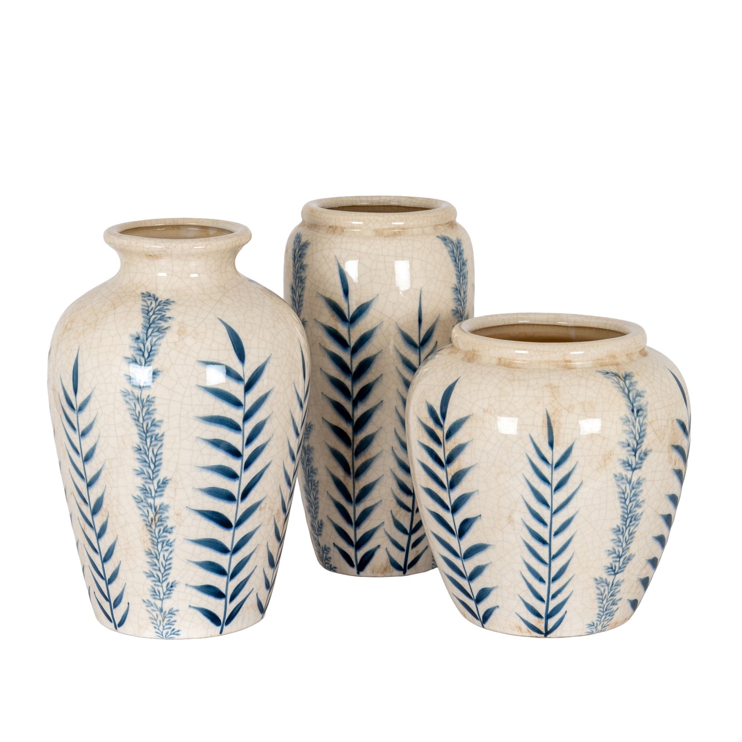 Small Blue Flora Olpe Vase