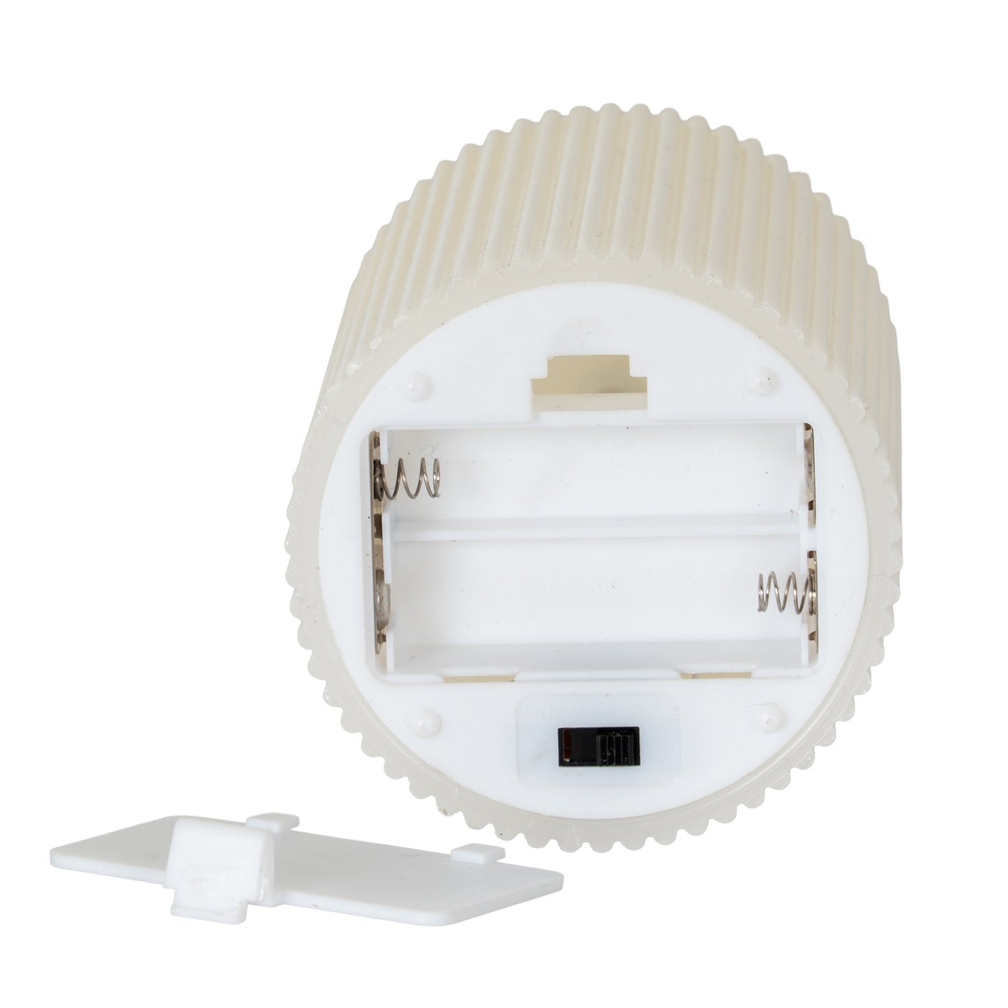 Luxe Collection Natural Glow 3x4 Textured Ribbed LED Candle