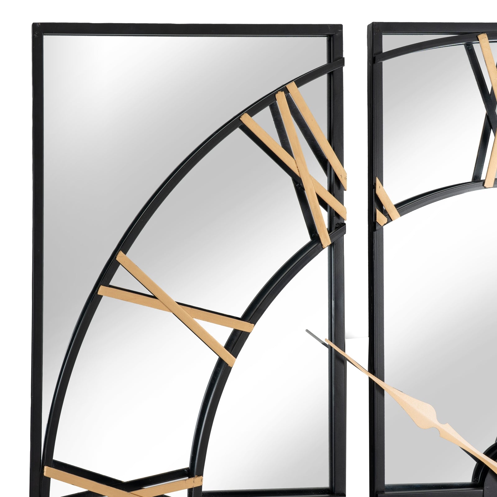 Brooklyn Black And Gold Wall Clock