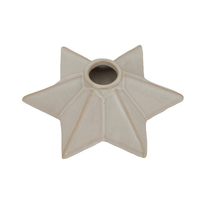 Alora Ceramic Angled Star Candle Holder