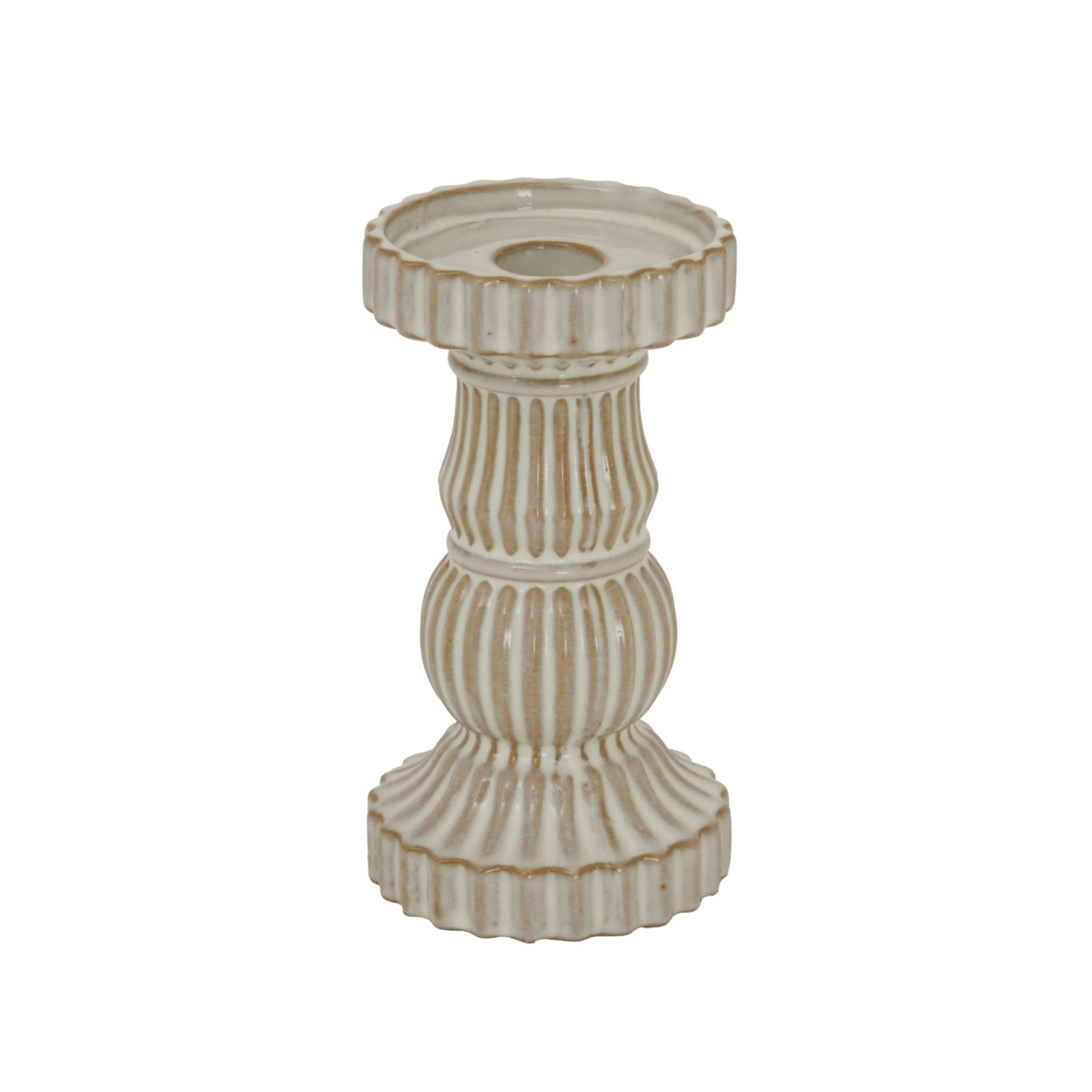 Alora Ceramic Pillar Candle Holder