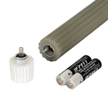 Luxe Collection Natural Glow Sage  Ribbed Taper Candles