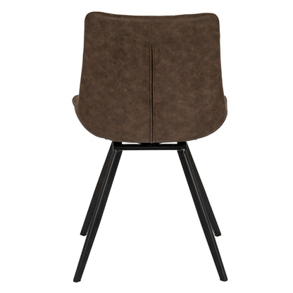 Malmo Coffee Swivel Dining Chair