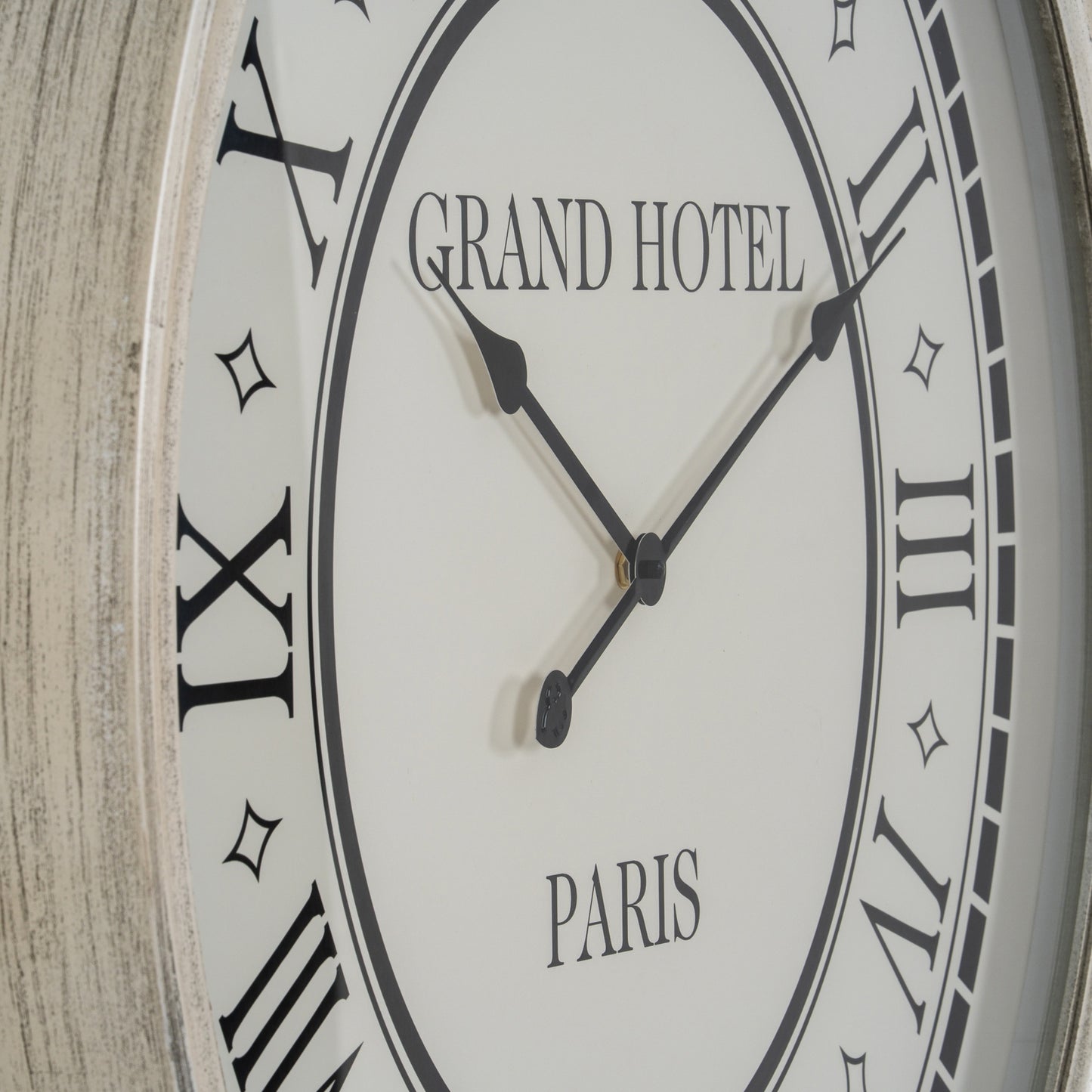 Hotel Paris Large Grey Clock With Glass