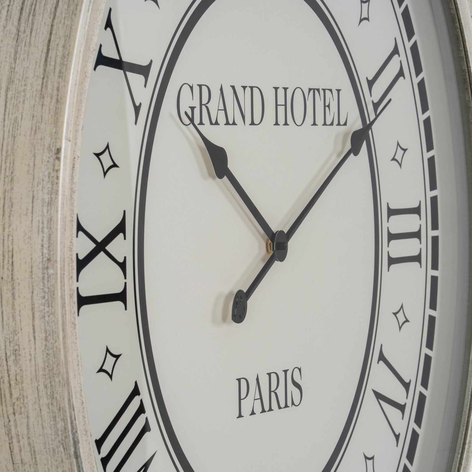 Hotel Paris Large Grey Clock With Glass