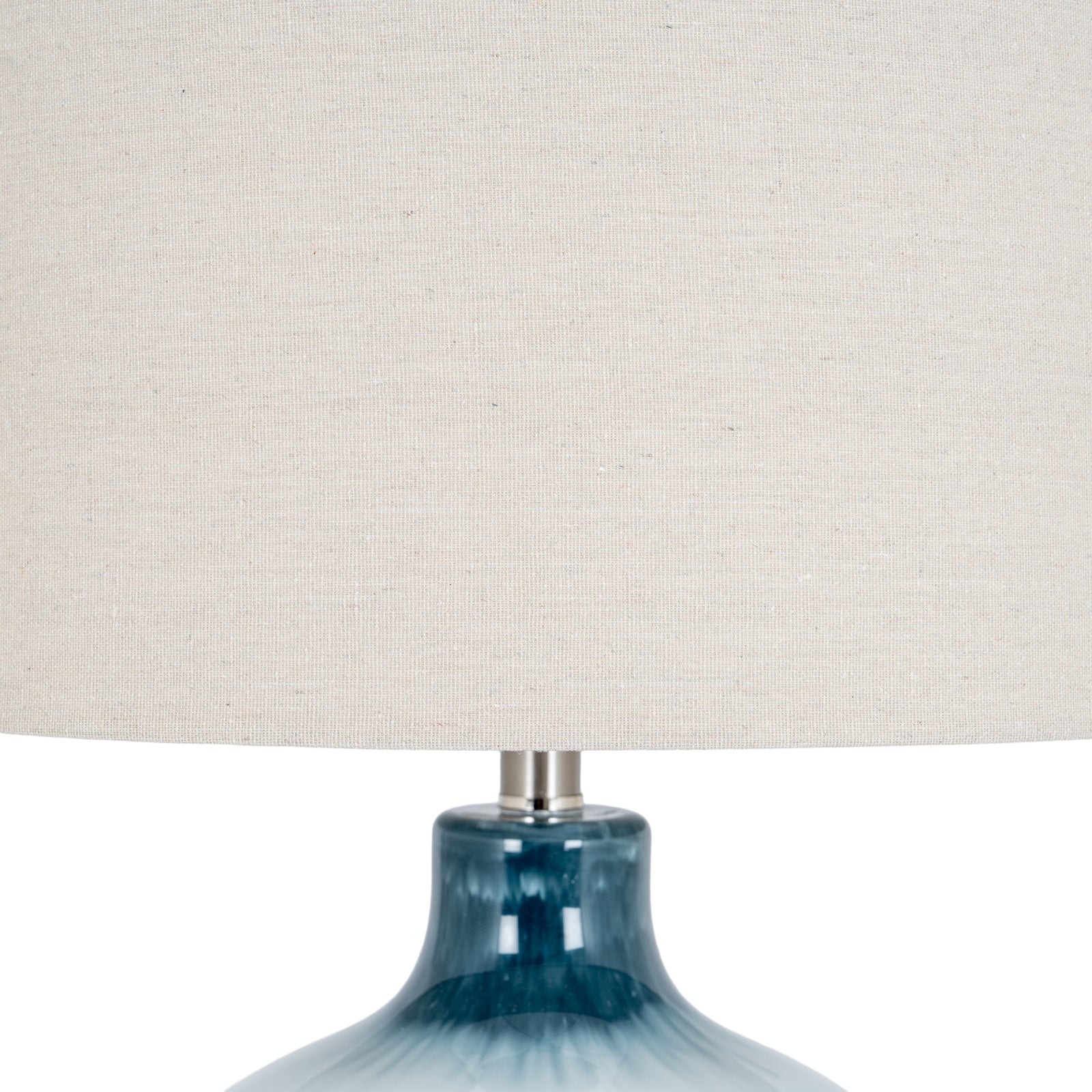 Ocean Shadows Table Lamp With Linen Shade