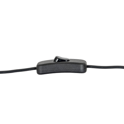 Midnight Shadows Squat Table Lamp With Linen Shade