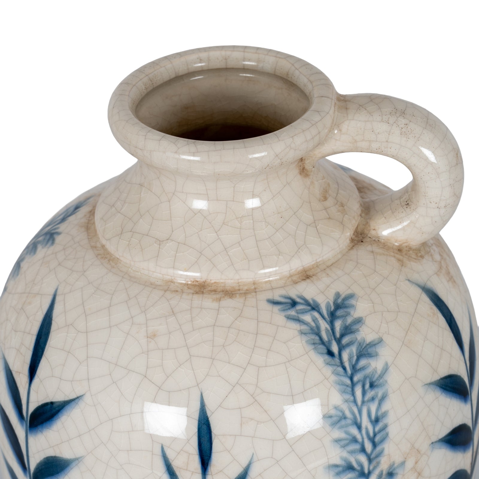 Blue Flora Amphora Jug Vase