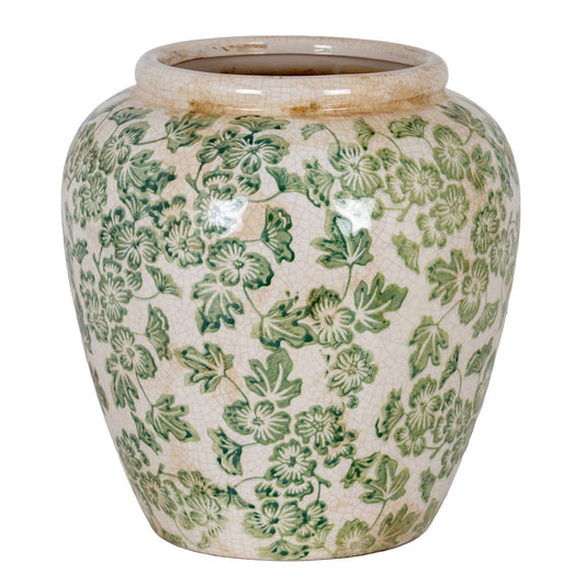 Small Green Clover Olpe Vase