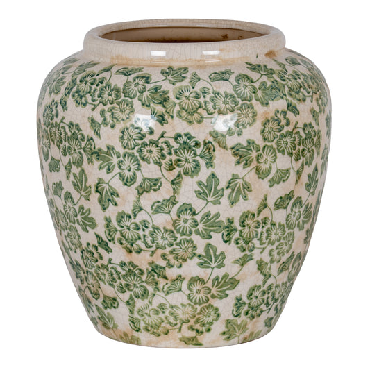 Large Green Clover Olpe Vase