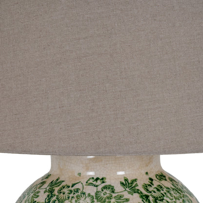 Green Clover Ceramic Pot Lamp