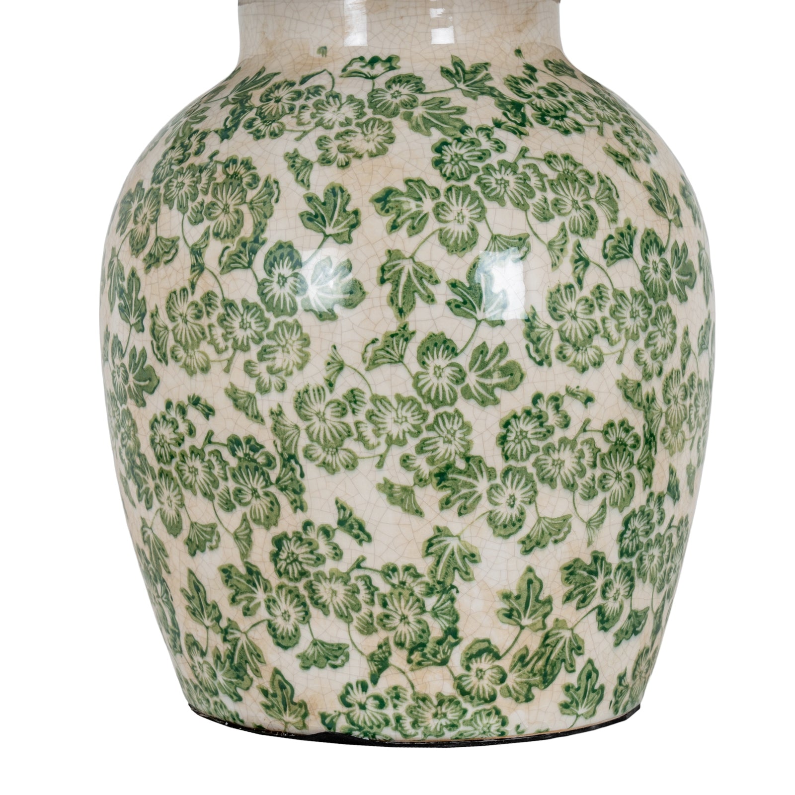 Green Clover Ceramic Pot Lamp