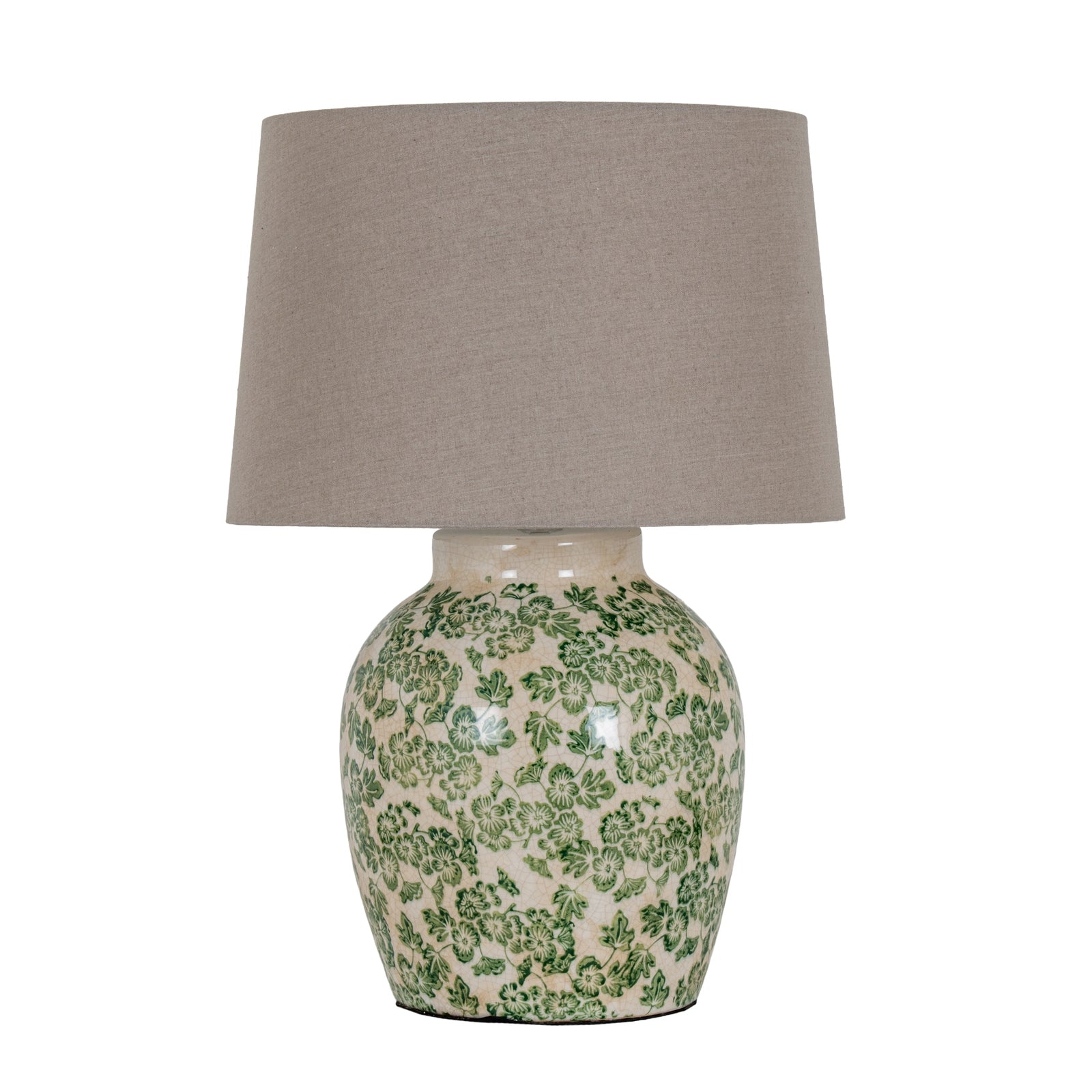 Green Clover Ceramic Pot Lamp