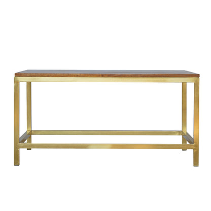 Rectangle Gold Coffee Table