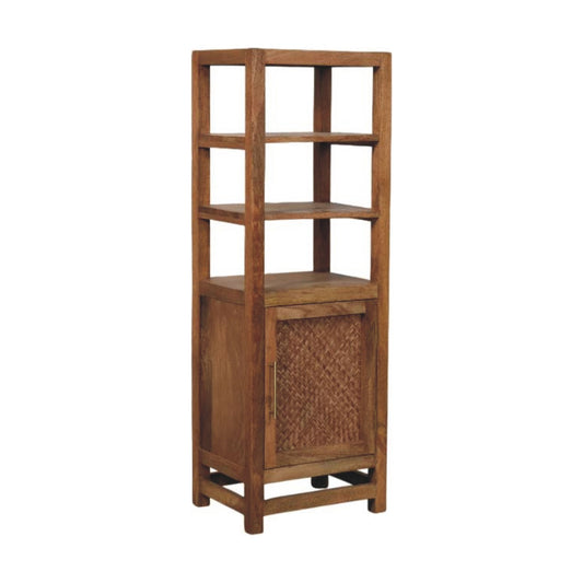 Saffron Rattan Tall Cabinet