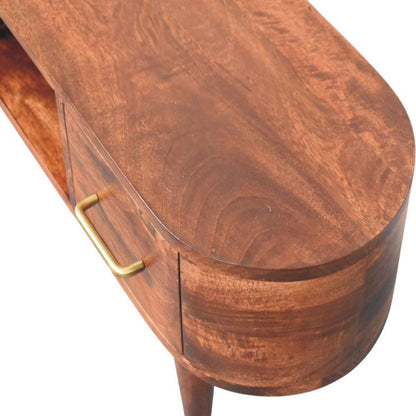 Valenza Curved Media Console