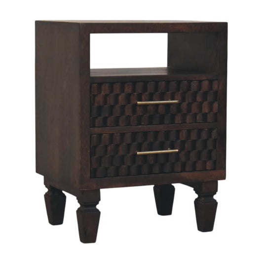 Cadiz Carved Bedside Table
