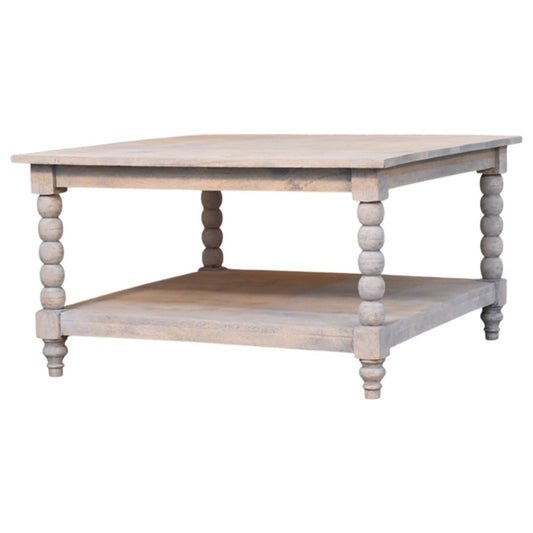 Spindle Acid Wash Coffee Table