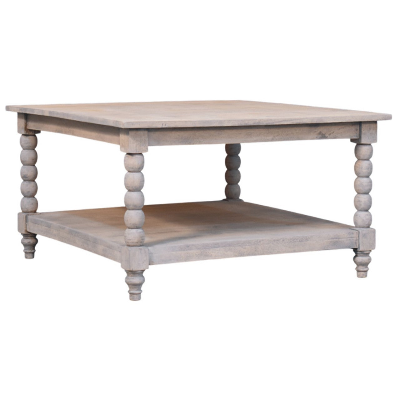 Spindle Acid Wash Coffee Table