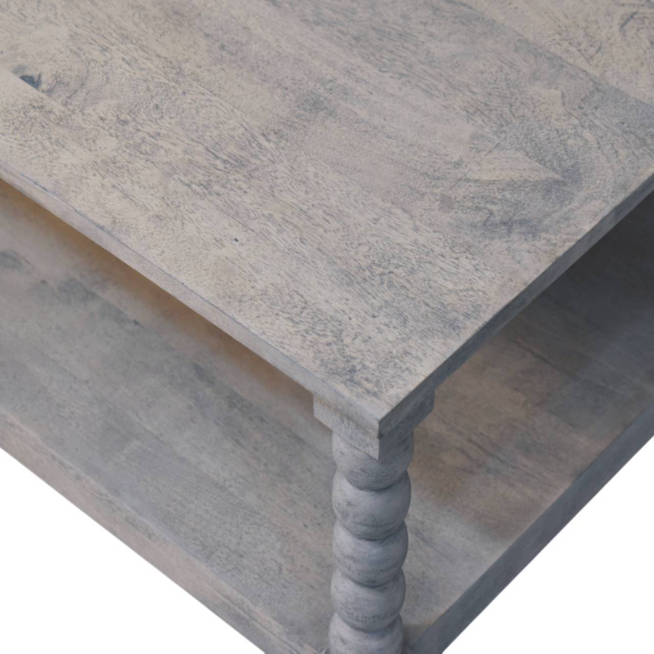 Spindle Acid Wash Coffee Table